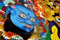 Tibet - Wandmalerei im Kloster Tsurpu